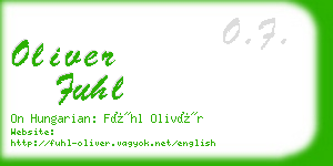 oliver fuhl business card